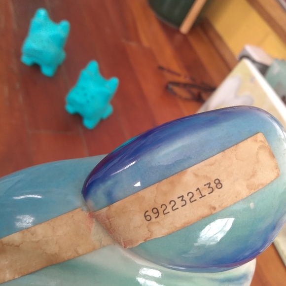 Jim Beam UNITED AIRLINES HAWAIIAN Open WHISKEY Decanter Blue Hawaii EVC LIQUOR - Picture 4 of 12